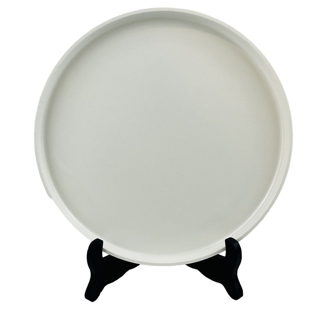 Heller‎ Massimo Vignelli White Dinner Plate Melamine 9.75" MCM Stackable